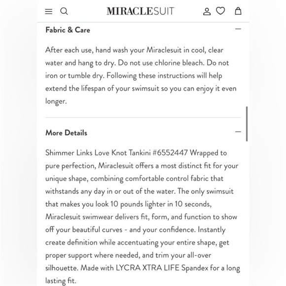 Miraclesuit NWT 6552447 Shimmer Links Love Knot Underwire Tankini Top 16 Vacay - Picture 4 of 16